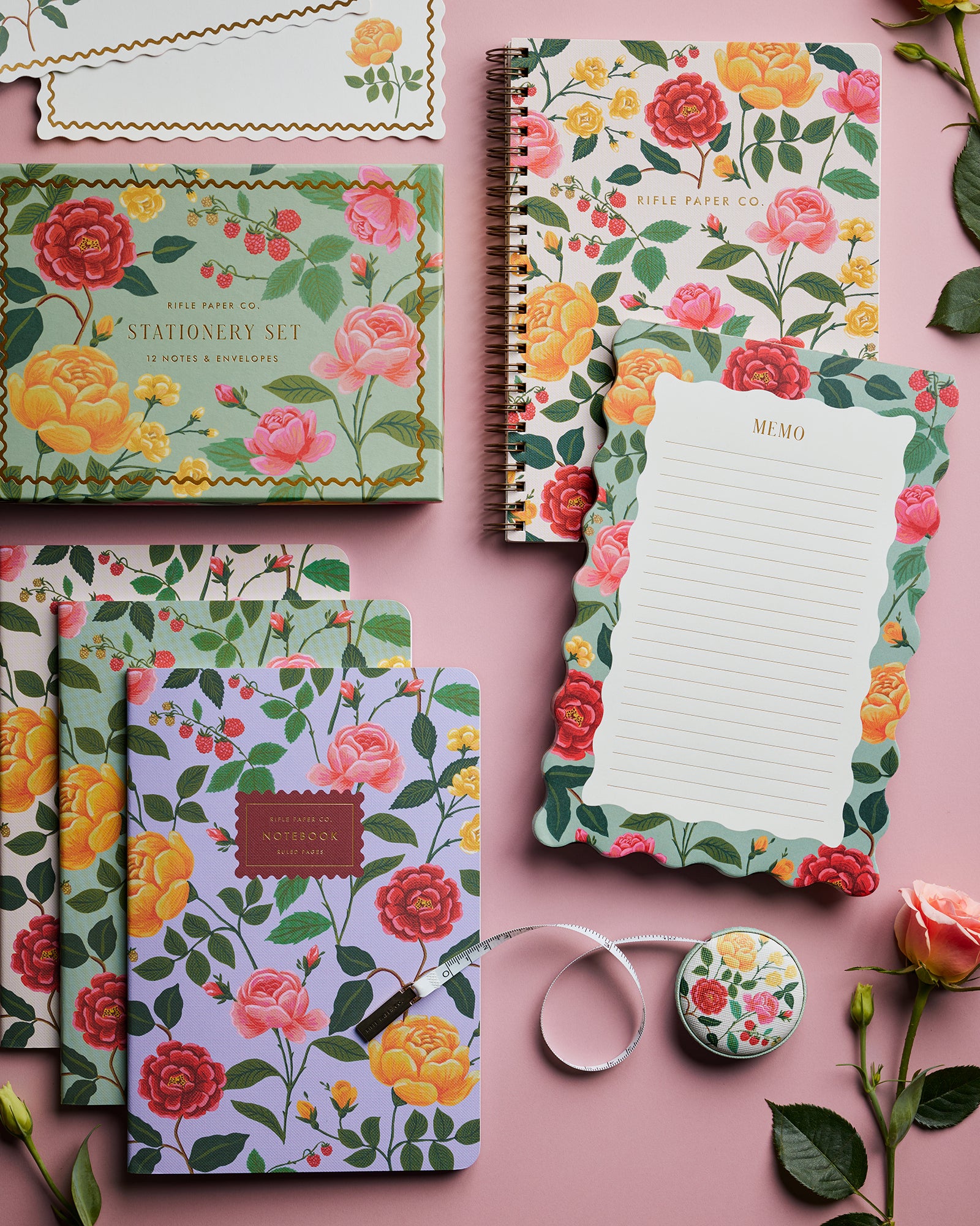 Rifle Paper Co. - Roses Memo Notepad | Pineapple On Main